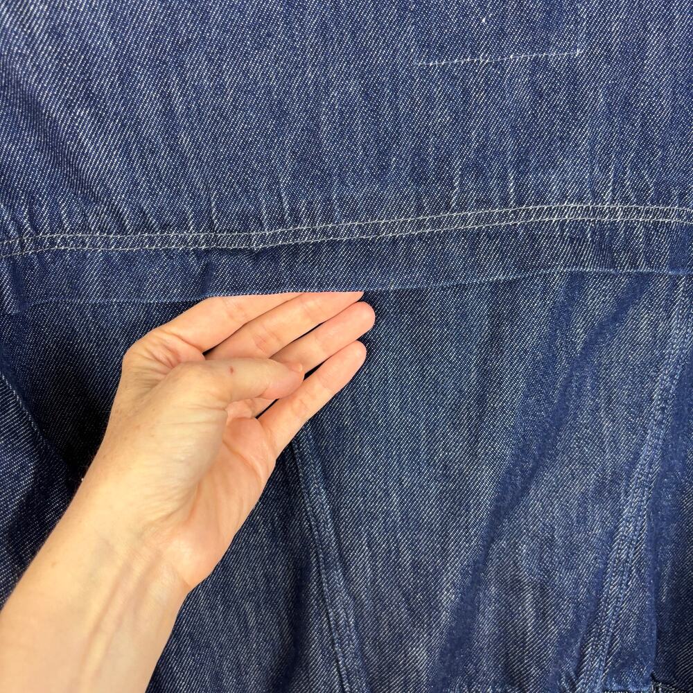 Pilcro Anthropologie Super-Soft Denim Moto Jacket Small - Picture 9 of 13